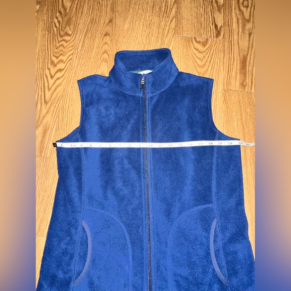 Deep Blue Woolrich Fleece Vest - Picture 4 of 5